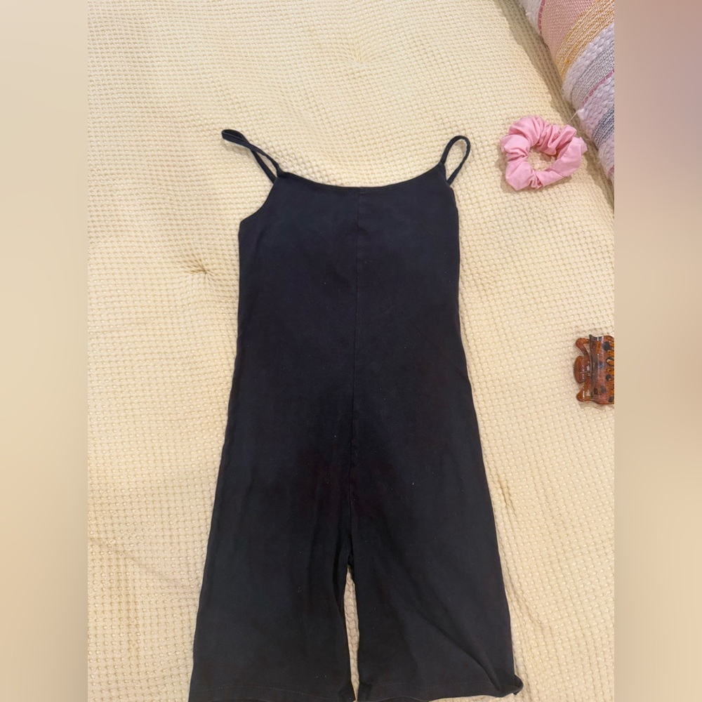 Urban Outfitters Black Cotton Playsuit